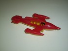 Vintage Space Ship Rocket Toy Rare 1950s Pyro X 200 Red yellow Hard Plastic