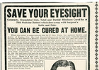 1903 Antique Print Ad Quack Medicine Eyesight Book Cure Blindness Ephemera 1900s