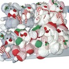 Fisher Price Puffalumps  9  Lot Christmas Mice Mouse Dog Bear Baby
