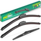 Replacement Windshield Wiper Blades For 2010-2013 Mazda 3 Hatchback  3-piece Set