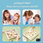 Rolled Ice Cream Maker Tray Diy Frozen Dessert Pan Kit For Kids White
