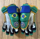Brazil National Team Warrior Covert Pro-stock Hockey Gloves Senior 14  rare         