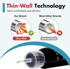 Pen Tips Silicone 31g X 8mm Box Of 100 Extra-thin Wall For Universal Fit