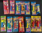 Vtg Lot Of 14 Pez Warner Bro Flintstones Peanuts Garfield Disney Spider-man