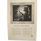 Vintage 1949 Bell Telephone System Picture Of Good Service Ad Advertisement