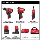 Milwaukee 3424-23 M12 Fuel 12v Lithium-ion Cordless 3-tool Combo Kit