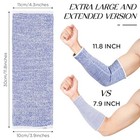  4 Pair Protective Arm Sleeves For Thin Skin Anti-cut Burn Resistant Cover 