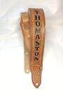 Personalized 2 5in Leather Guitar Strap  padding acoustic Attachment Available 