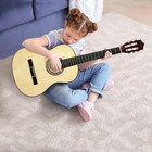 38  New Beginners Acoustic Guitar With Guitar Case  Strap  Tuner And Pick  natur
