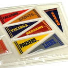 Vintage Nfl Puffy Stickers Lot Of 3 Russ Nfc Pennants Sealed 80s Nos