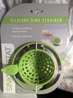          Sinkhabitat Silicone Sink Strainer     Green     Anti-clog Design     Easy Clean
