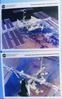 Nasa Photo Litho Lot Of 4  94 Vtg Iss Mir Russia Space Station Assembly Complete