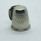 St Louis Missouri Souvenir Silver Tone Metal Thimble W  Arch