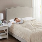 King Electric Heated Micro Fleece Bed Blanket Beige  Beautyrest  Machine