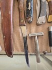 Junk Drawer Lot Knives  Lighters  Razors  And Sheaths
