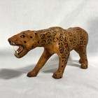 Leather-wrapped Leopard Or Tiger Sculpture