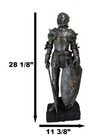 Large 29  Height Standing Honorable Armored Knight Sculpture Medieval Decoration