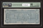 1864  10 T-68 Confederate States Of America Note - Pmg 63 Epq