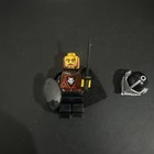 Lego Castle Wolfpack Knight-rare Swordman Minifigure With Cape And Shield 
