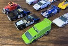 Vintage Lot 24 Blackwalls Hot Wheels 70   s 80   s Basic Wheels With Case All Worn