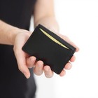 Small Slim Genuine Leather Wallet Credit Card Holder Compact Bifold Mini Purse