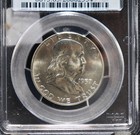1957 - D  Franklin Half Dollar Pcgs Ms65