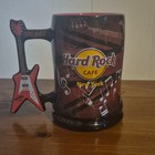 Hard Rock Cafe New York Guitar Handle Mug Black red Established 1971 Thailand