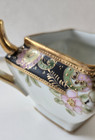 Antique Nippon Porcelain Creamer   Sugar Set Art Deco Style With Moriage Gilding