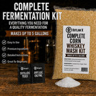 Complete Corn Whiskey Mash   Fermentation Kit Moonshine By Outlaw X