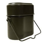 Original Italian Army Mess Tins - Olive - New Unissued - Military Surplus Cans