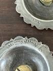 Amazing Vintage Vogt 2  Berry Edge Sterling Silver Conchos Bridle Spurs