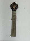 Antique Art Nouveau Hem Gauge Ruler Sterling Silver Heart Top 4 5 8  Sewing