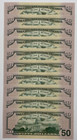 New Uncirculated Fifty Dollar Bills Series 2017a  50 Sequential Notes  Lot Of 10