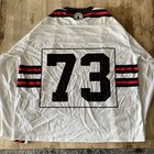 Onondaga Redhawks Box Lacrosse Jersey White home Rare  73 Size Xl