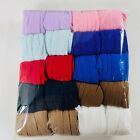 20 Pair Pack Assorted Fashion Colors Sheer Nylon Knee Highs Made In Usa