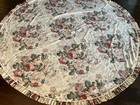 Ashford 5310 70 Tableround Table Cloth Round 1990s Floral Pattern Cotton
