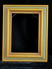 Vintage Gold Gilt Green Painted Wood Picture Artwork Frame 8   10   1 25  Fits 5  7