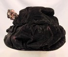 Vintage Victorian Black Velvet Hat 2 Extra Long Original Hat Pins All Handmade