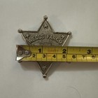 Vintage Wells Fargo Agent Star Stagecoach Metal Advertising Promo Pin Badge