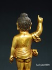14 2  Antique Tibet Tibetan Buddhism Temple Bronze 24k Gilt Prince Buddha Statue