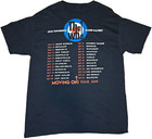 The Who Moving On Concert Tour Adult Large Black T-shirt Brand New