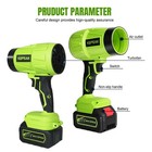 180000rpm Portable Turbo Fan Dust Cleaner Blower Leaf Blower Cordless Handheld 