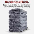 Gray Microfiber Towels  6 Pack  Auto Detailing Towels  16 In  X 16 In  
