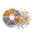 Jewelry Making Kit Lobster Clasps Jump Rings Crimps Beads Diy Findings Set