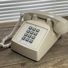 Cortelco Itt 250044-mba-20m Desk Phone Ash Nos Box Manual Push Button Retro