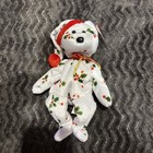 Ty Beanie Baby 1998 Holiday Teddy   Jingle Beanie Ornament Set Christmas