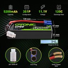 2x Ovonic 11 1v 120c 3s 5200mah Lipo Battery Ec5 For Rc Car Heli Jet Boat Drone