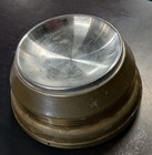 Vintage Music Box Powder Puff Or Trinket Metal Works  Crusing Down The River 
