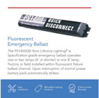 New  Power Sentry Quick Disconnect Emergency Ballast For Fluorescent Fixtures