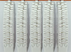 White Vinyl Stud 14k Huggie Earring Card Puff Pad Jewelry Display Holder 100 Pcs